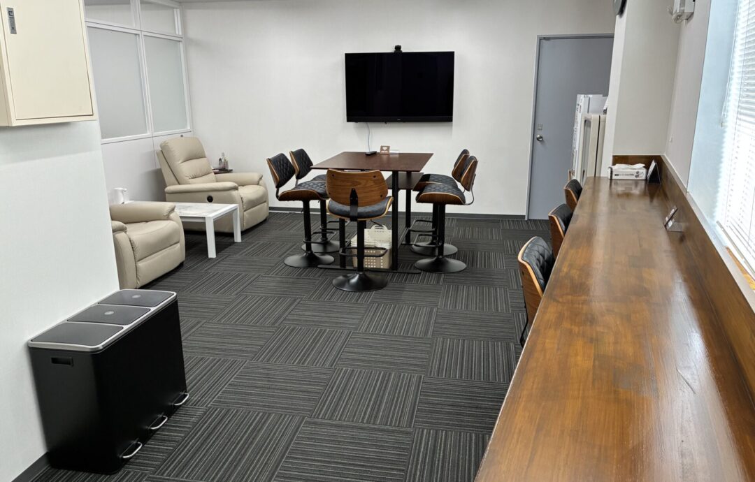 倉庫の3Fに休憩室が！