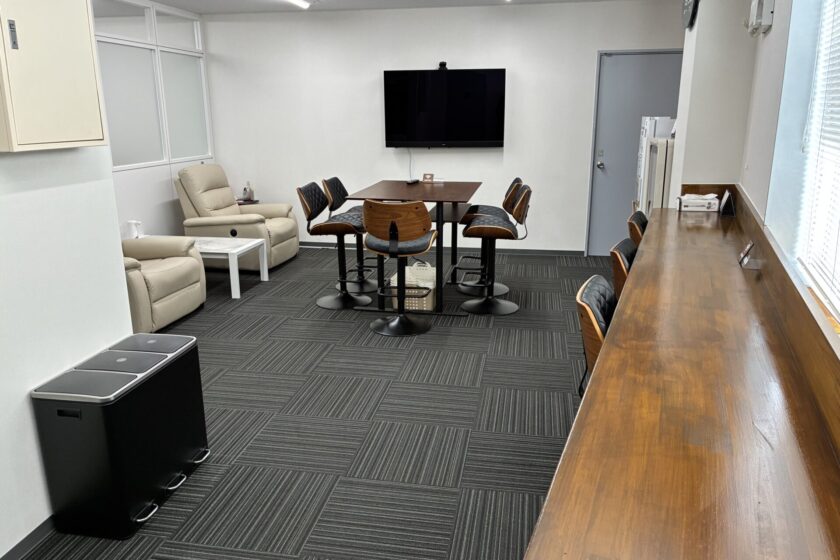 倉庫の3Fに休憩室が！